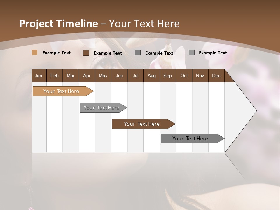 Spa Bokeh Spring PowerPoint Template