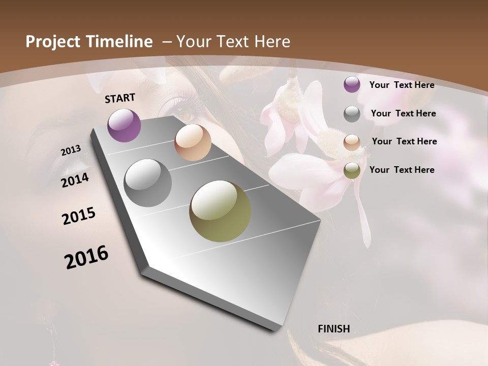 Spa Bokeh Spring PowerPoint Template