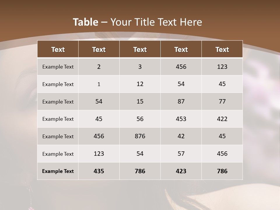 Spa Bokeh Spring PowerPoint Template