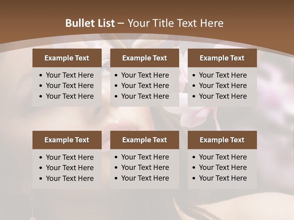 Spa Bokeh Spring PowerPoint Template