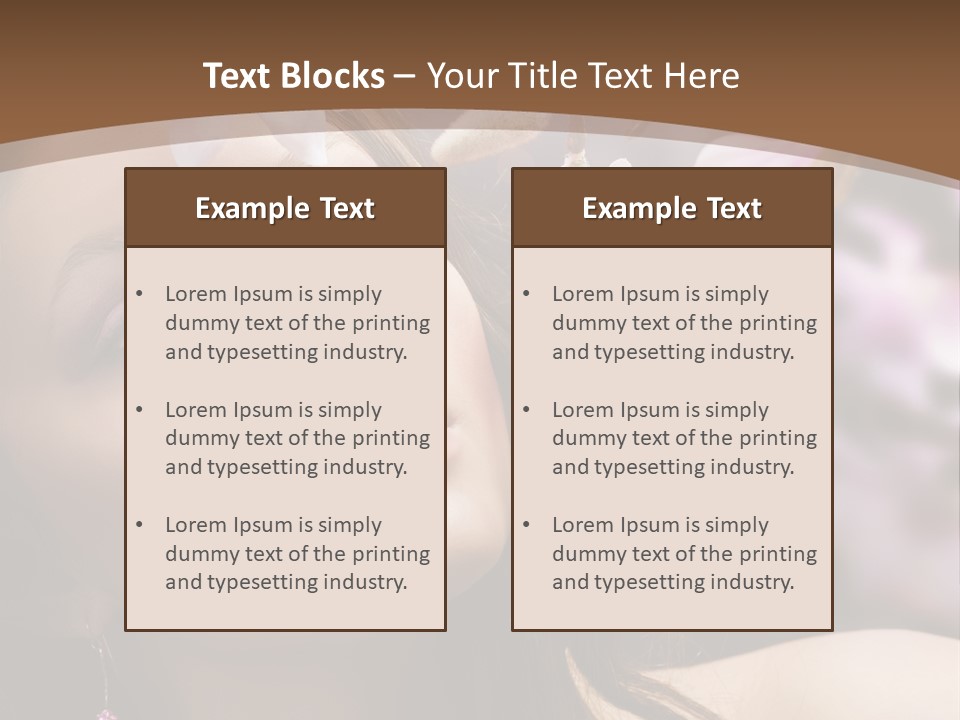 Spa Bokeh Spring PowerPoint Template