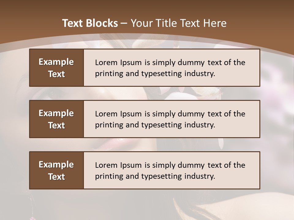 Spa Bokeh Spring PowerPoint Template