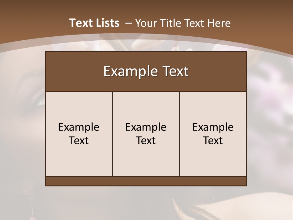 Spa Bokeh Spring PowerPoint Template