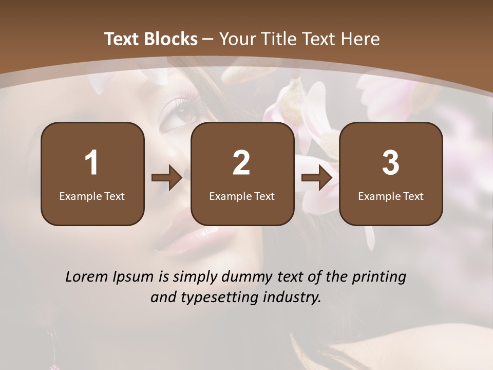 Spa Bokeh Spring PowerPoint Template