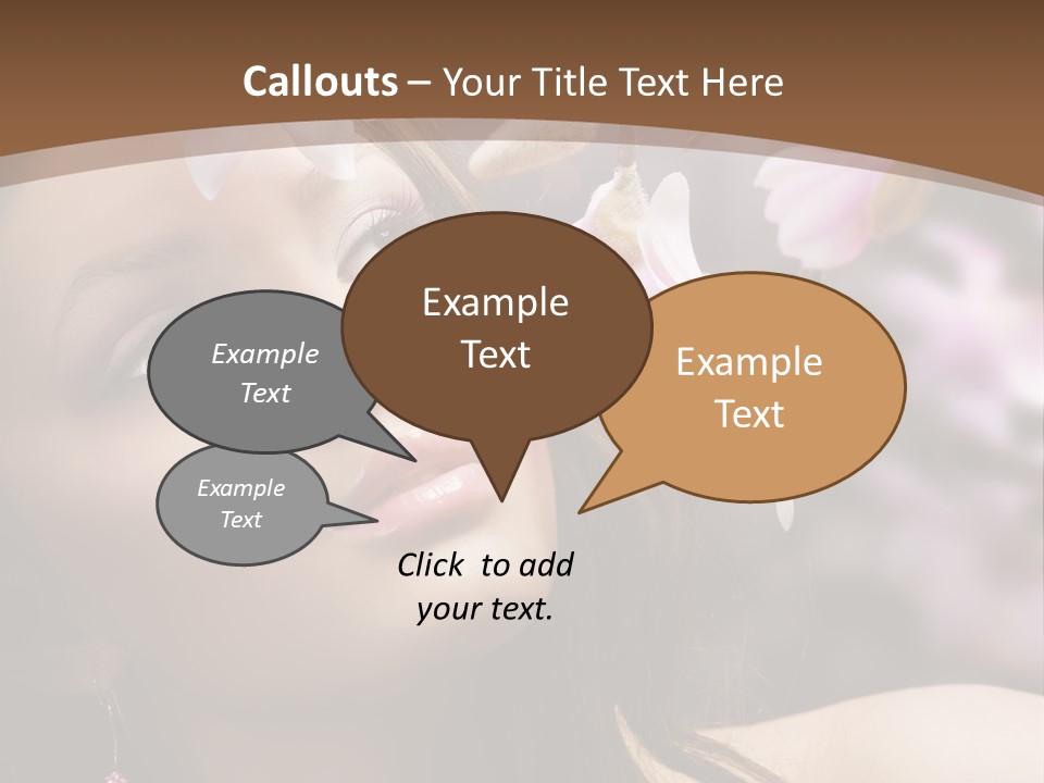 Spa Bokeh Spring PowerPoint Template