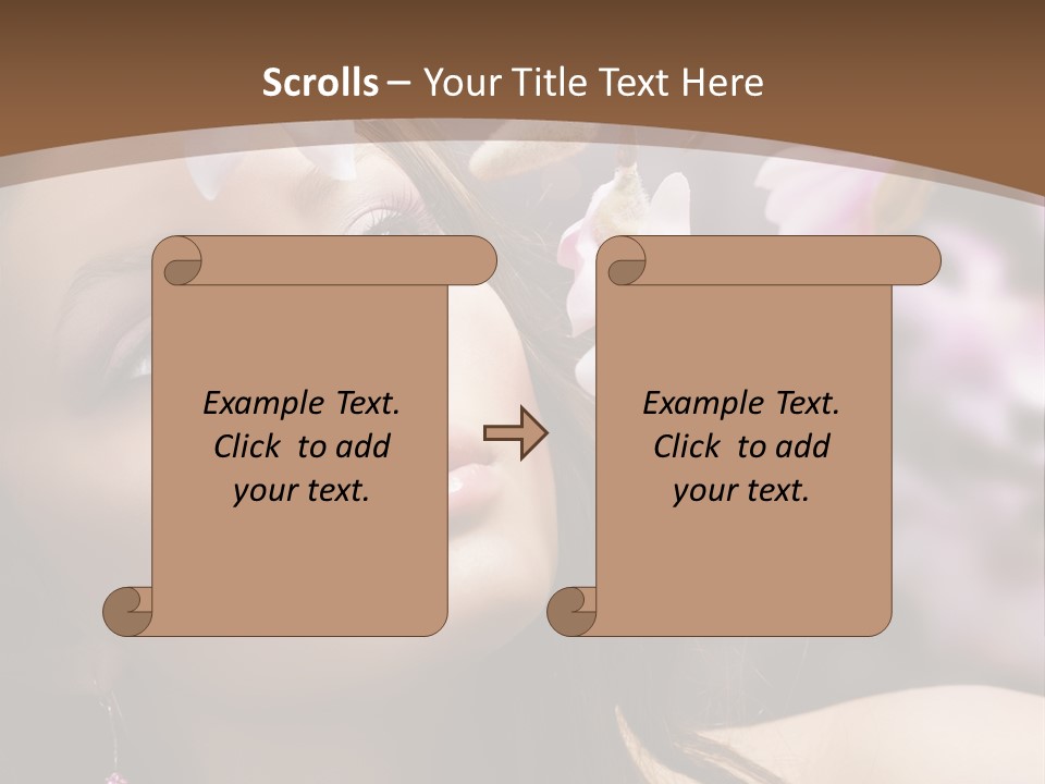 Spa Bokeh Spring PowerPoint Template