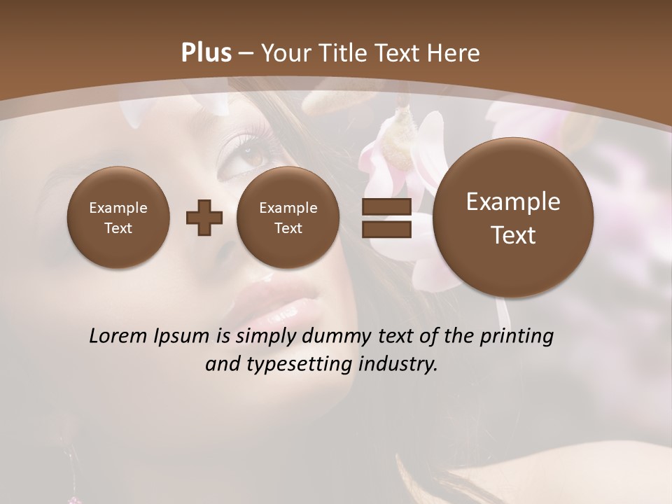Spa Bokeh Spring PowerPoint Template