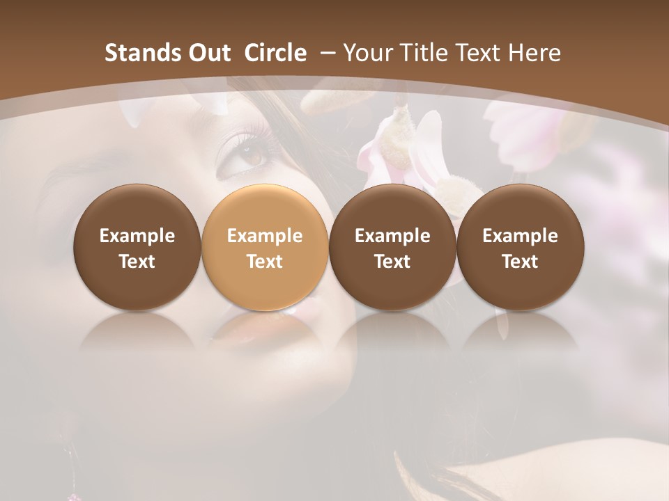 Spa Bokeh Spring PowerPoint Template