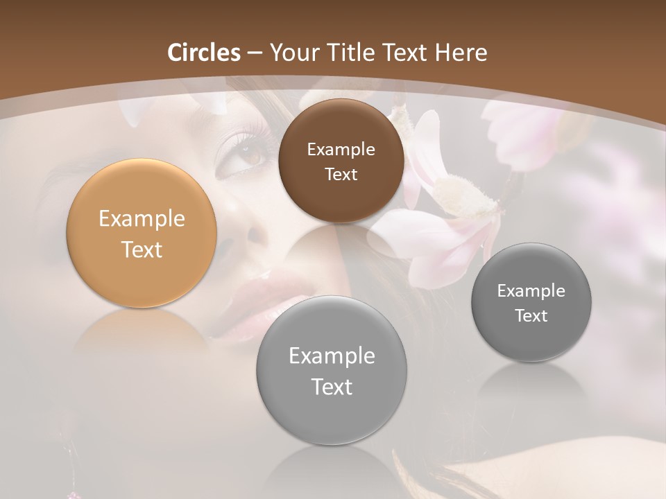 Spa Bokeh Spring PowerPoint Template