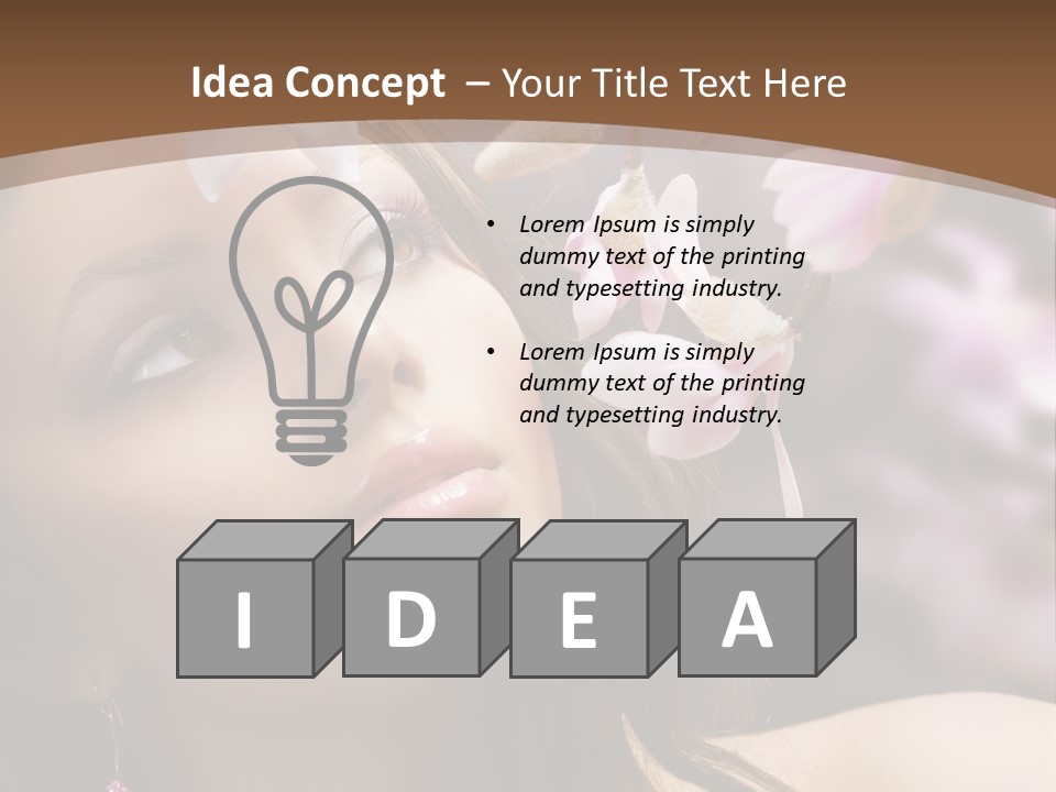 Spa Bokeh Spring PowerPoint Template