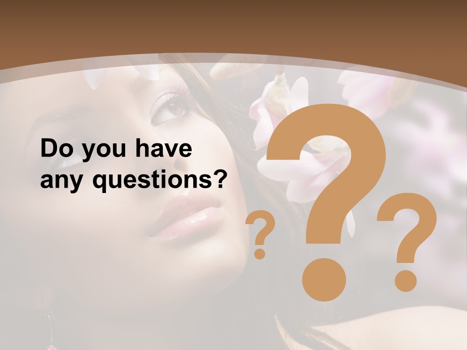 Spa Bokeh Spring PowerPoint Template