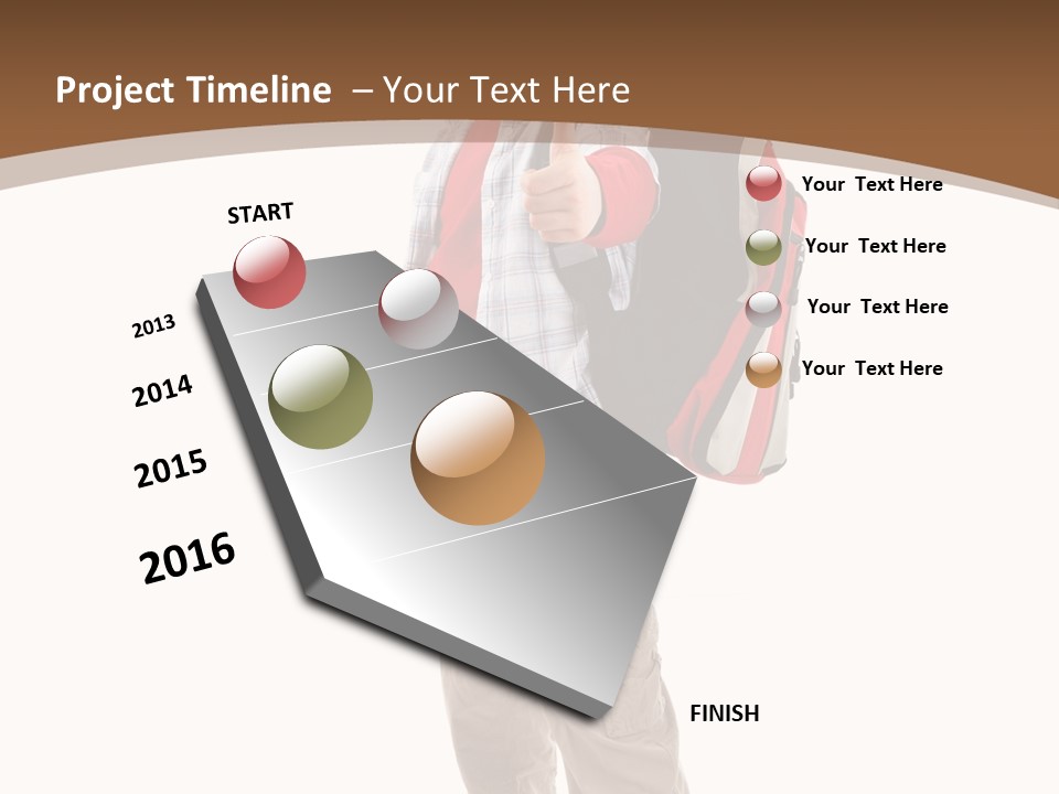 Length Book Sign PowerPoint Template