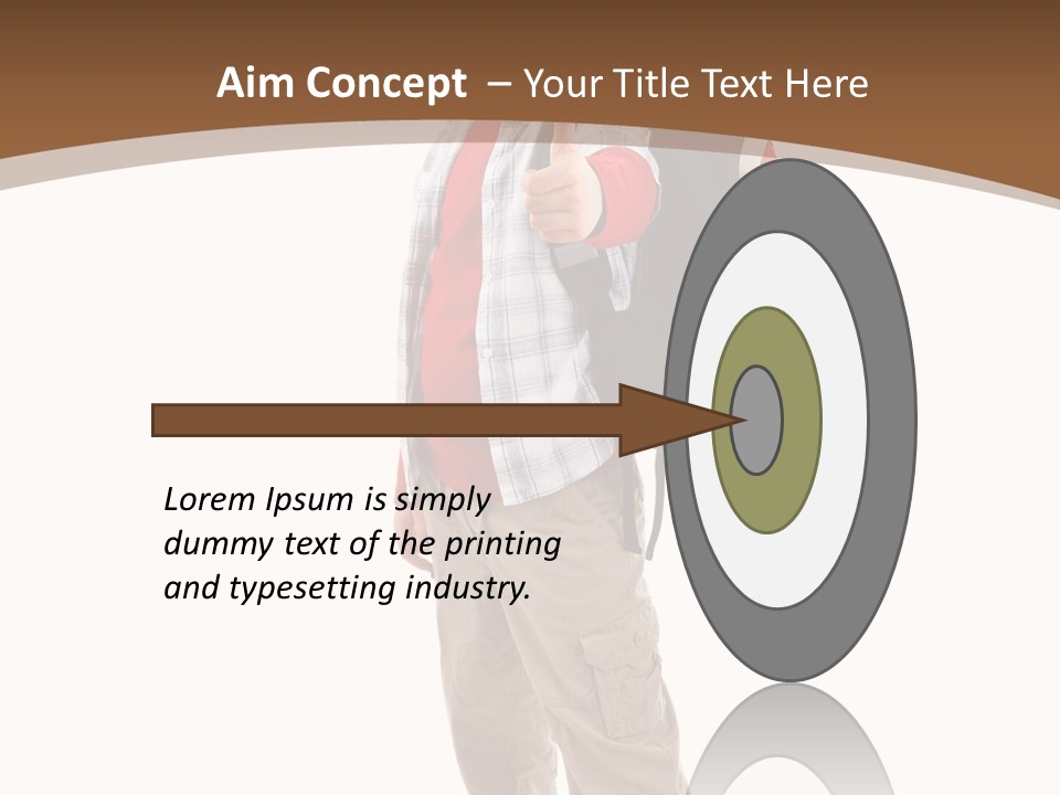 Length Book Sign PowerPoint Template