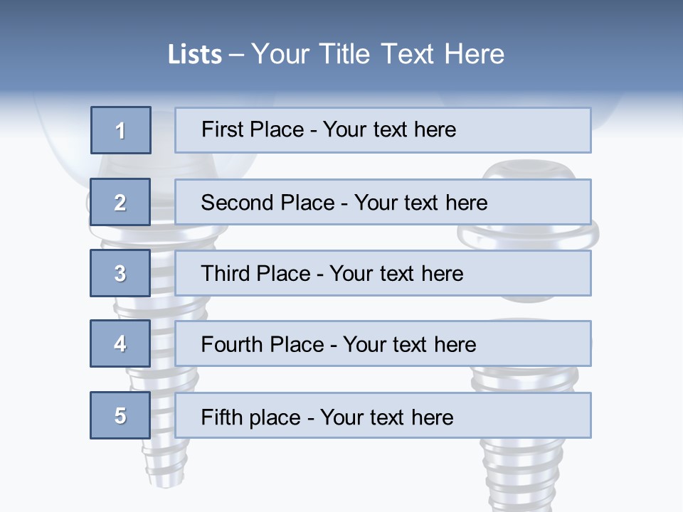 Treatment Pin Metal PowerPoint Template