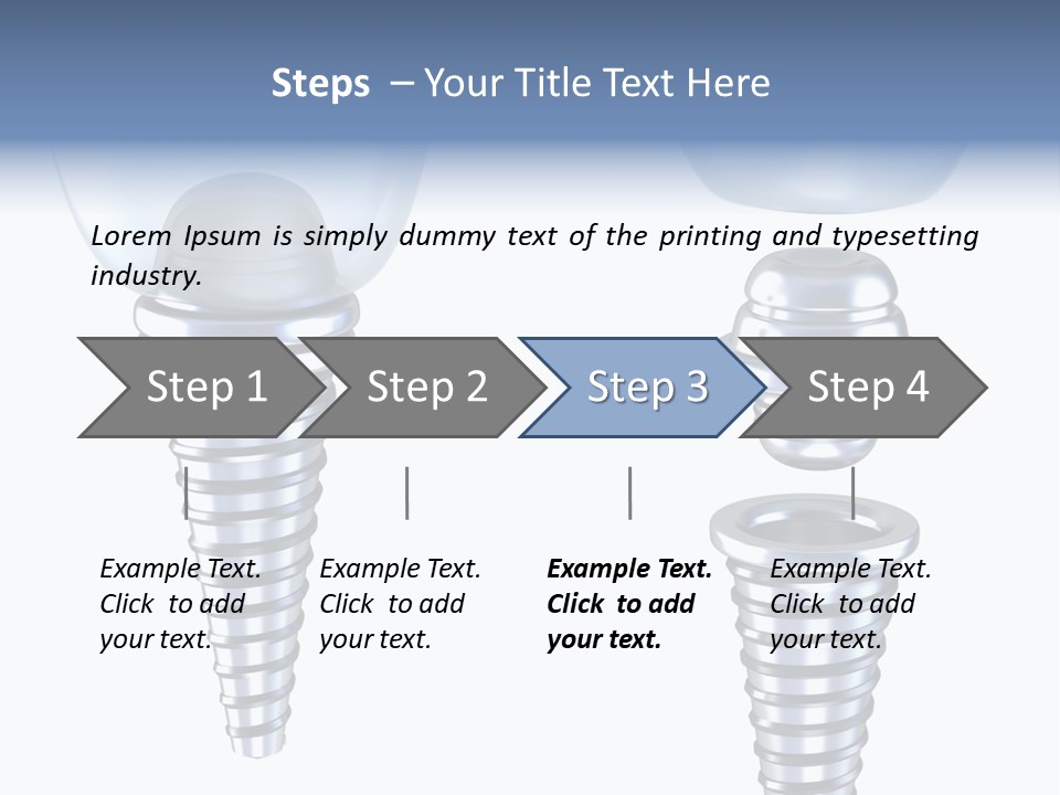 Treatment Pin Metal PowerPoint Template