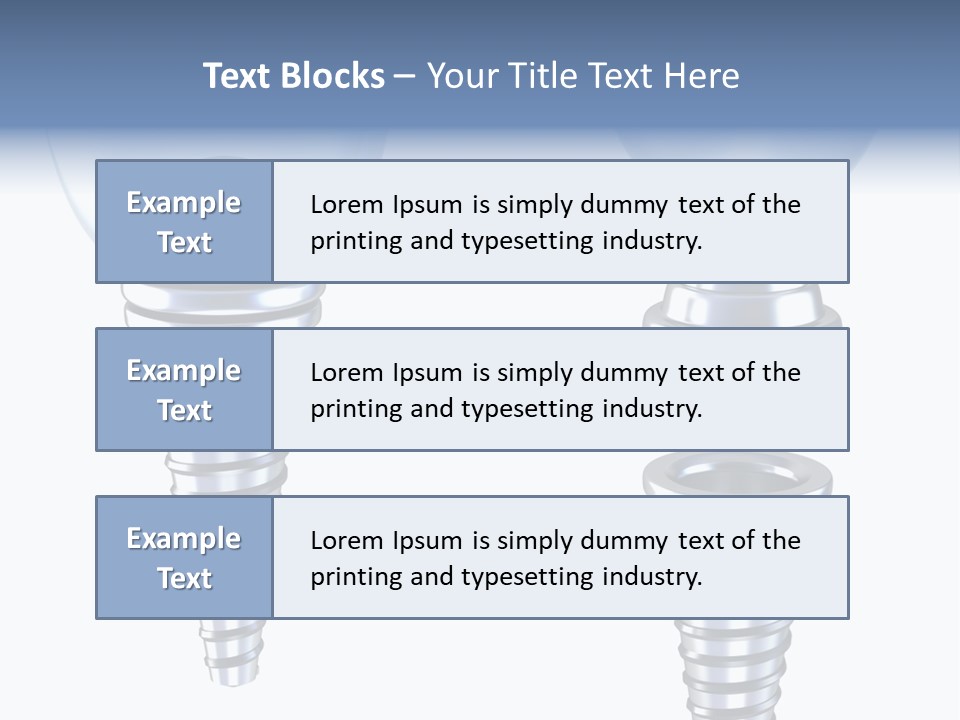Treatment Pin Metal PowerPoint Template