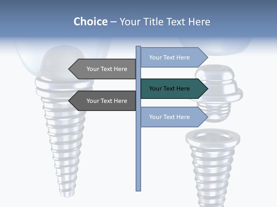 Treatment Pin Metal PowerPoint Template