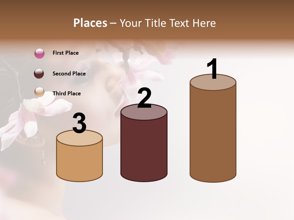 Health Natural Girl PowerPoint Template