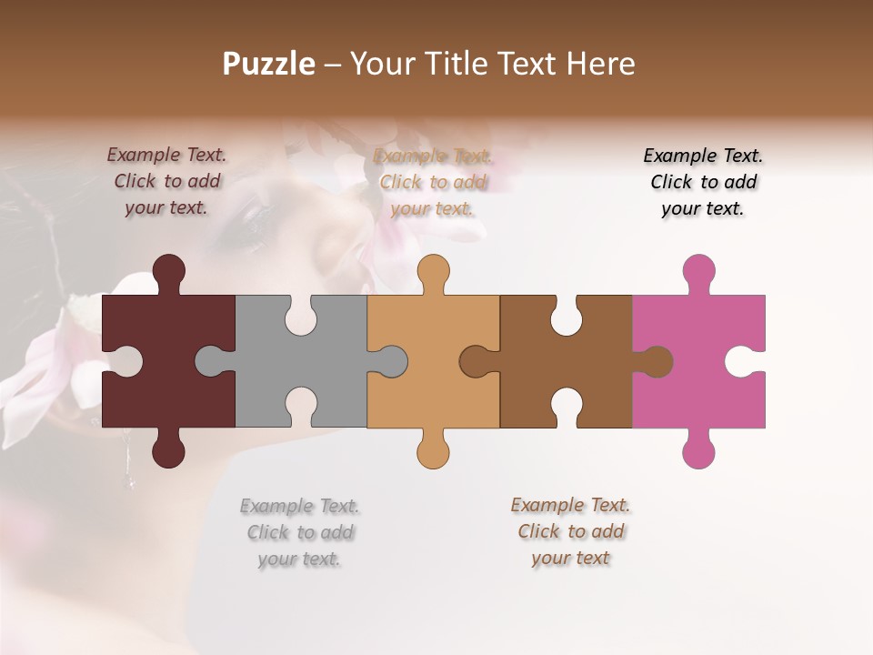 Health Natural Girl PowerPoint Template