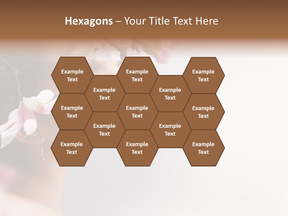 Health Natural Girl PowerPoint Template