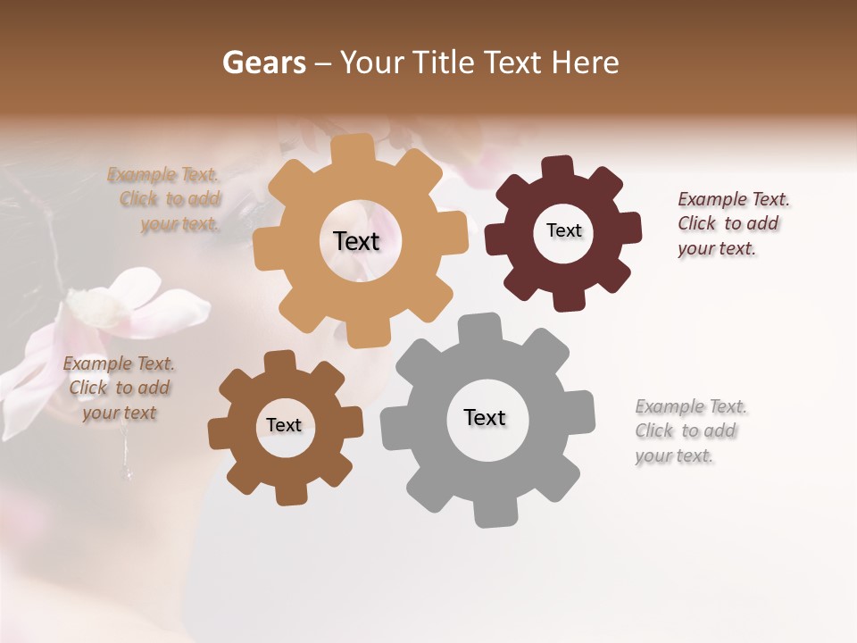 Health Natural Girl PowerPoint Template