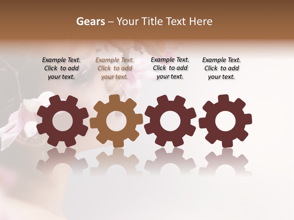 Health Natural Girl PowerPoint Template