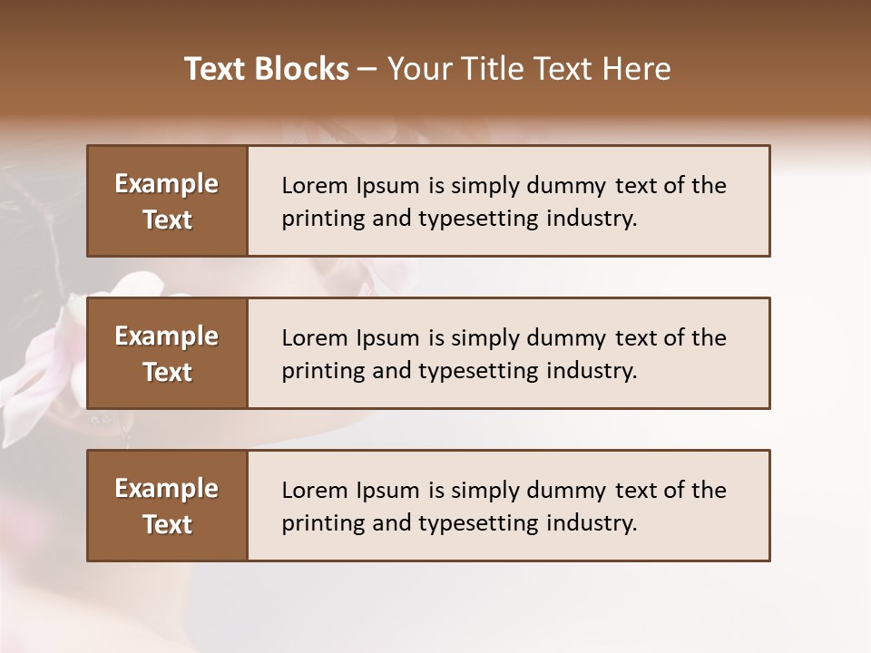 Health Natural Girl PowerPoint Template