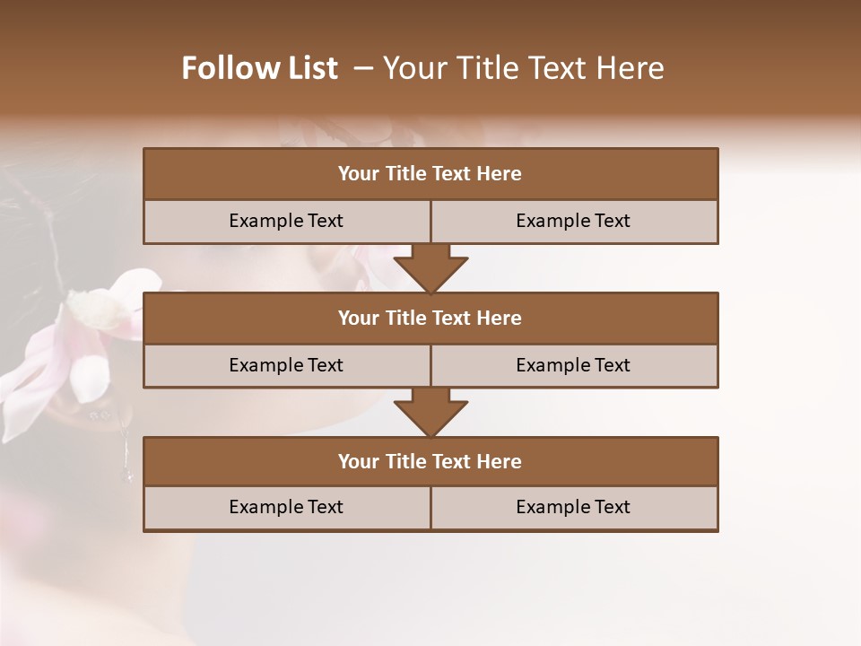 Health Natural Girl PowerPoint Template