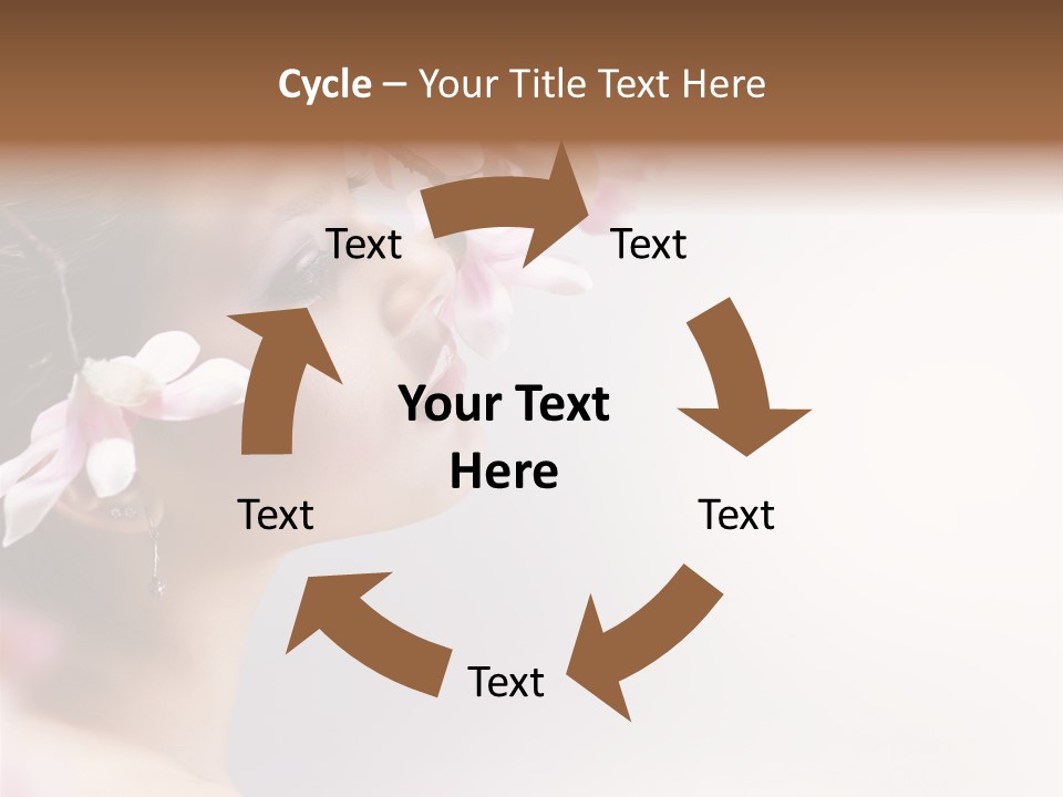 Health Natural Girl PowerPoint Template