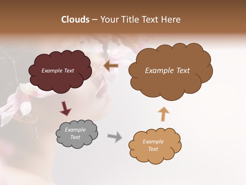 Health Natural Girl PowerPoint Template