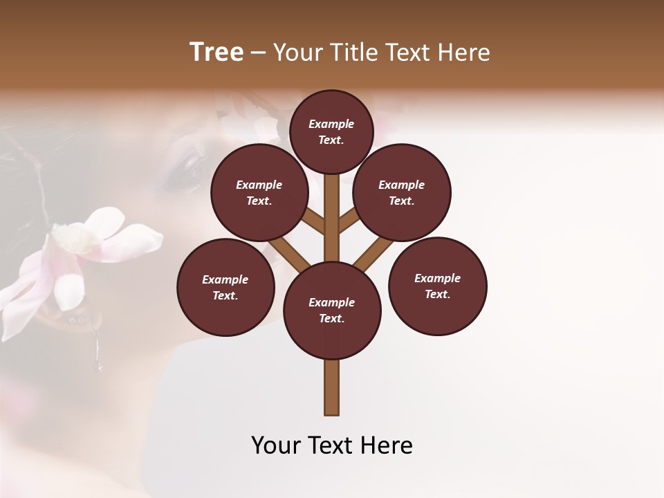 Health Natural Girl PowerPoint Template