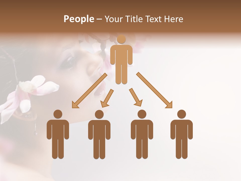 Health Natural Girl PowerPoint Template