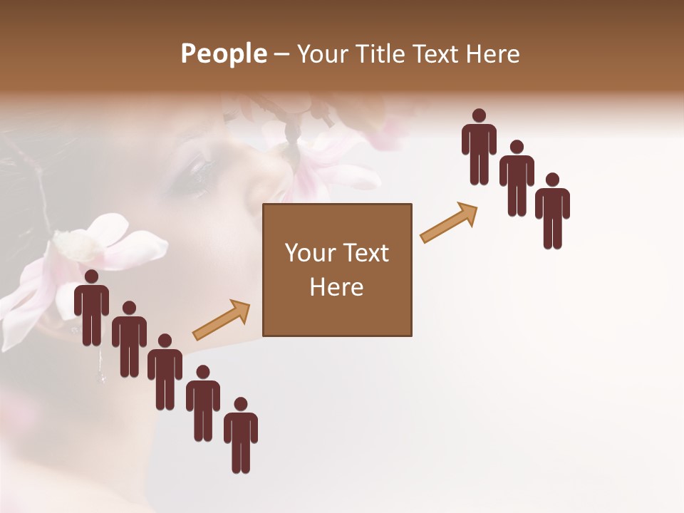 Health Natural Girl PowerPoint Template