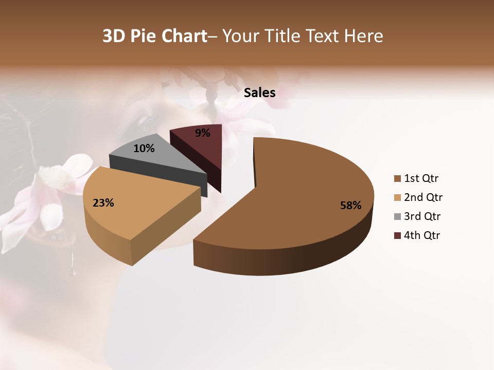 Health Natural Girl PowerPoint Template
