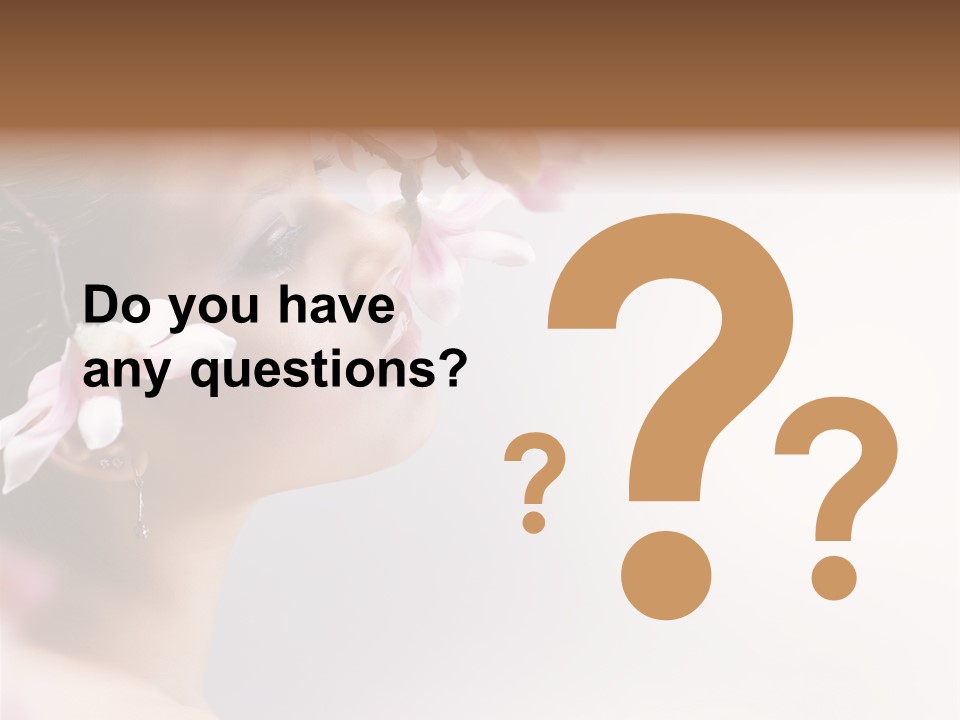 Health Natural Girl PowerPoint Template