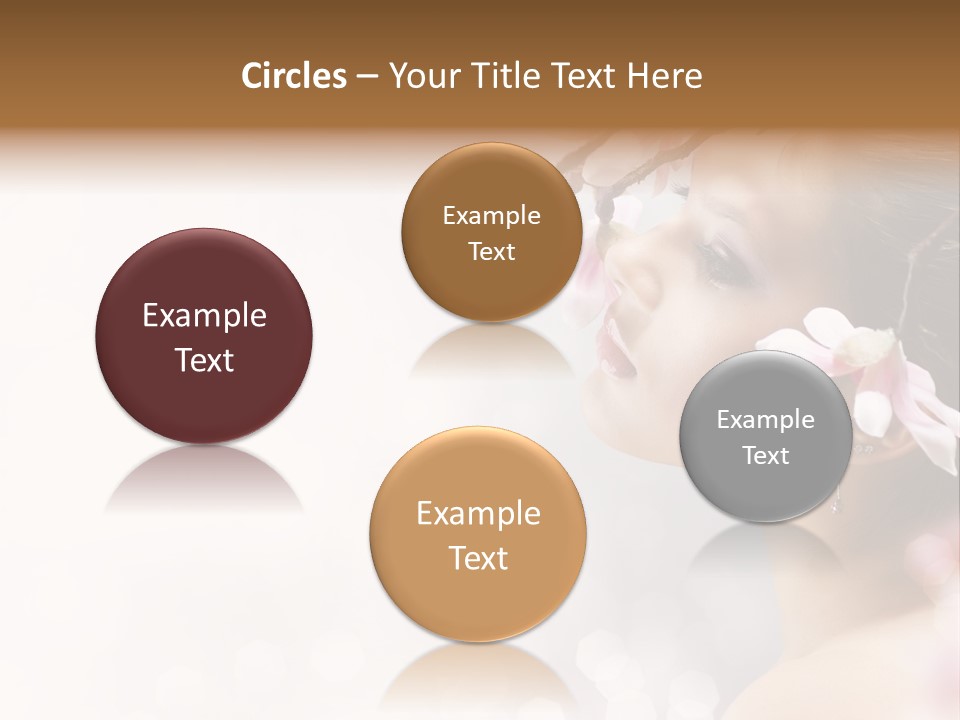 Healthy Caucasian Expression PowerPoint Template