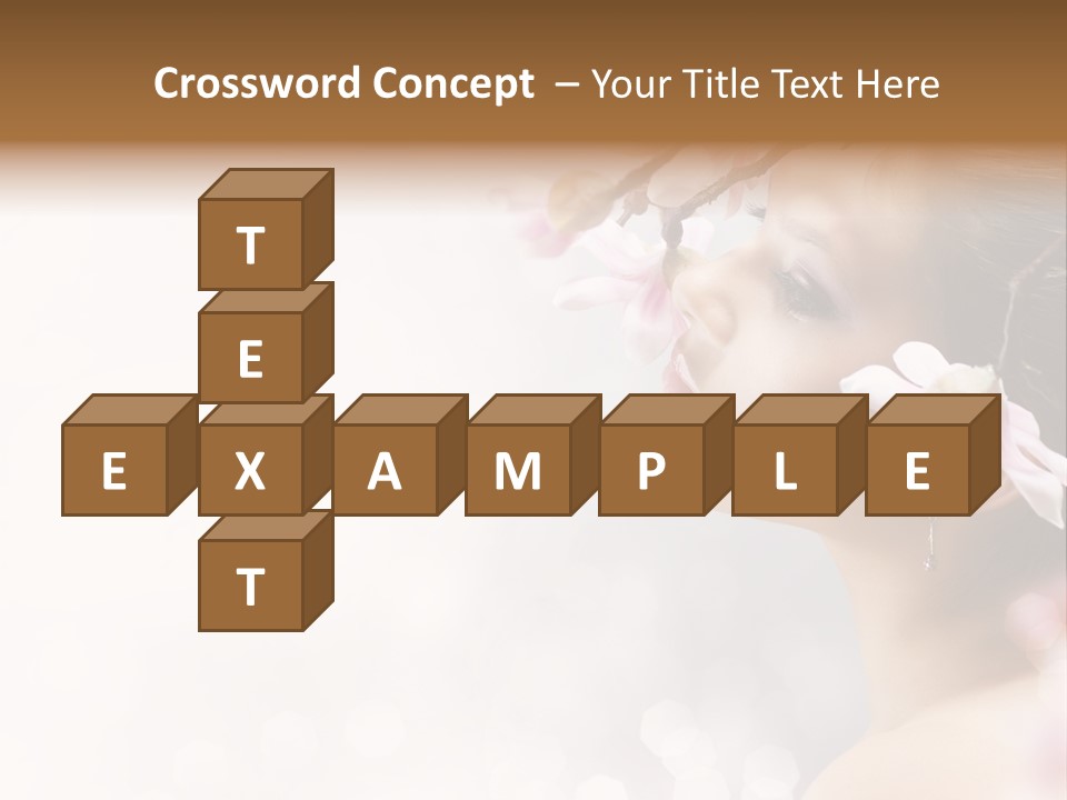 Healthy Caucasian Expression PowerPoint Template