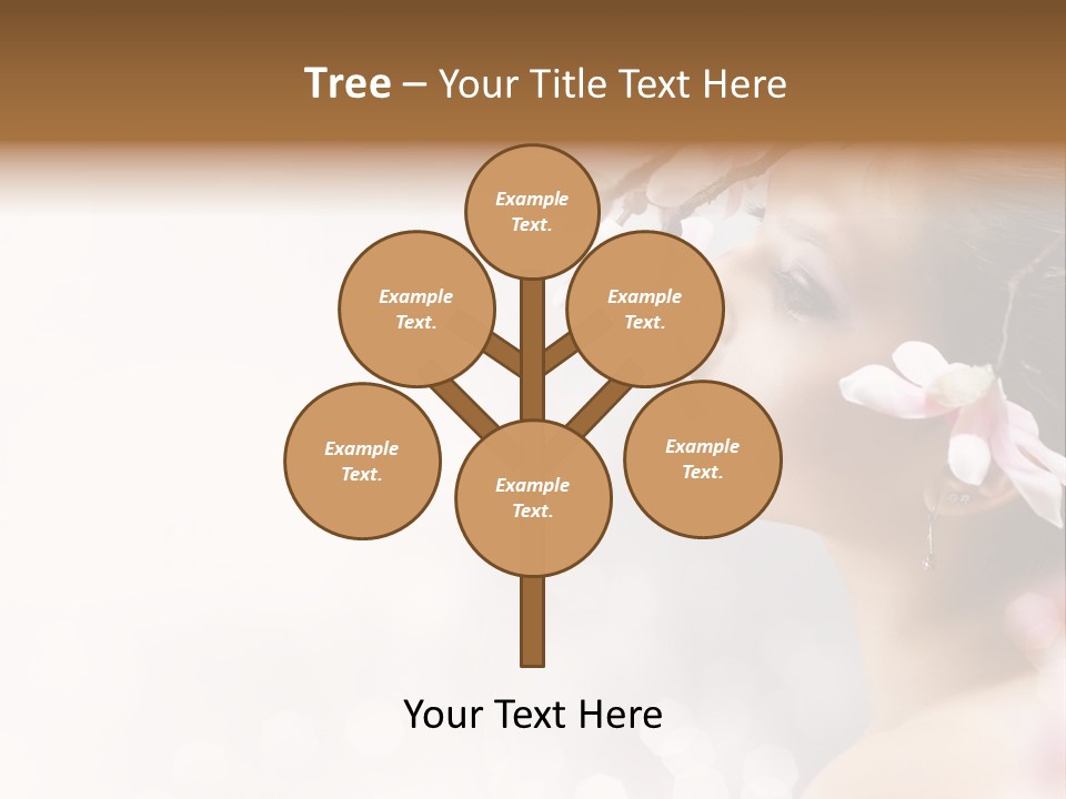 Healthy Caucasian Expression PowerPoint Template