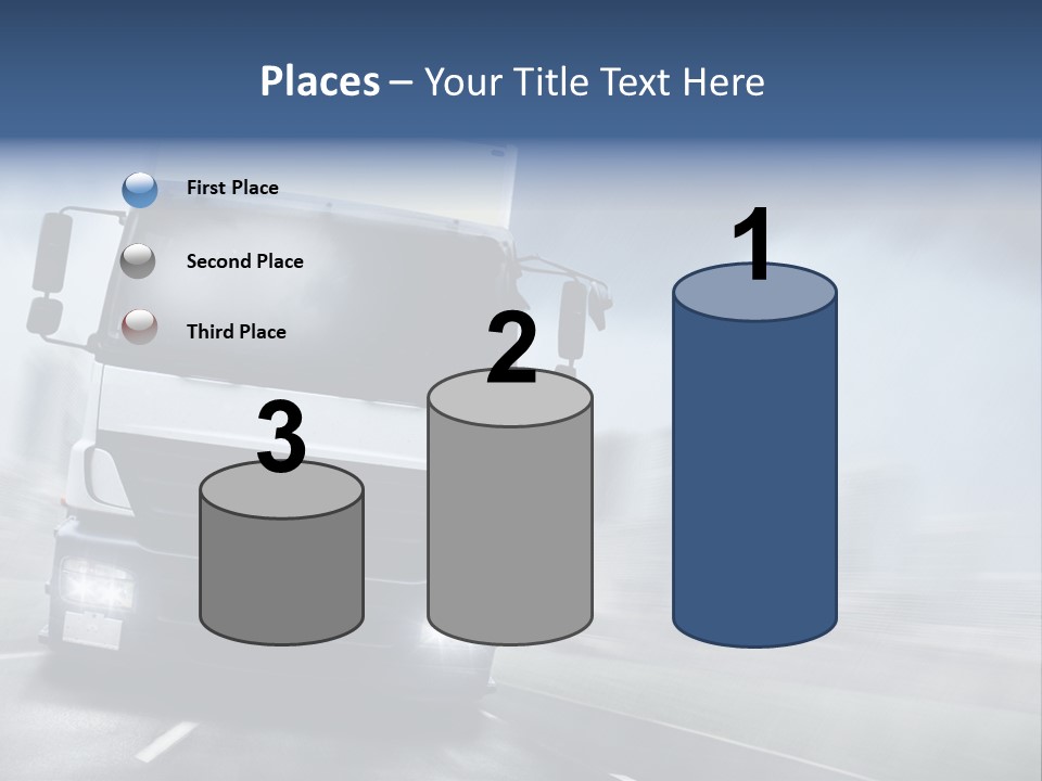 Toll Transport Itinerary PowerPoint Template