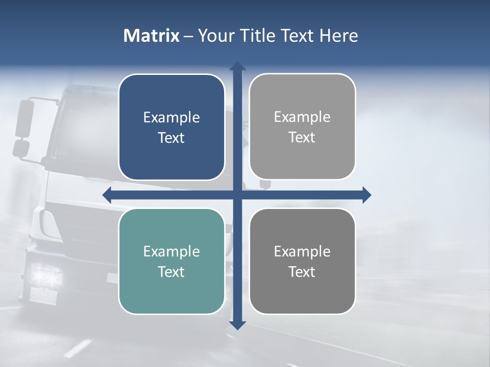 Toll Transport Itinerary PowerPoint Template