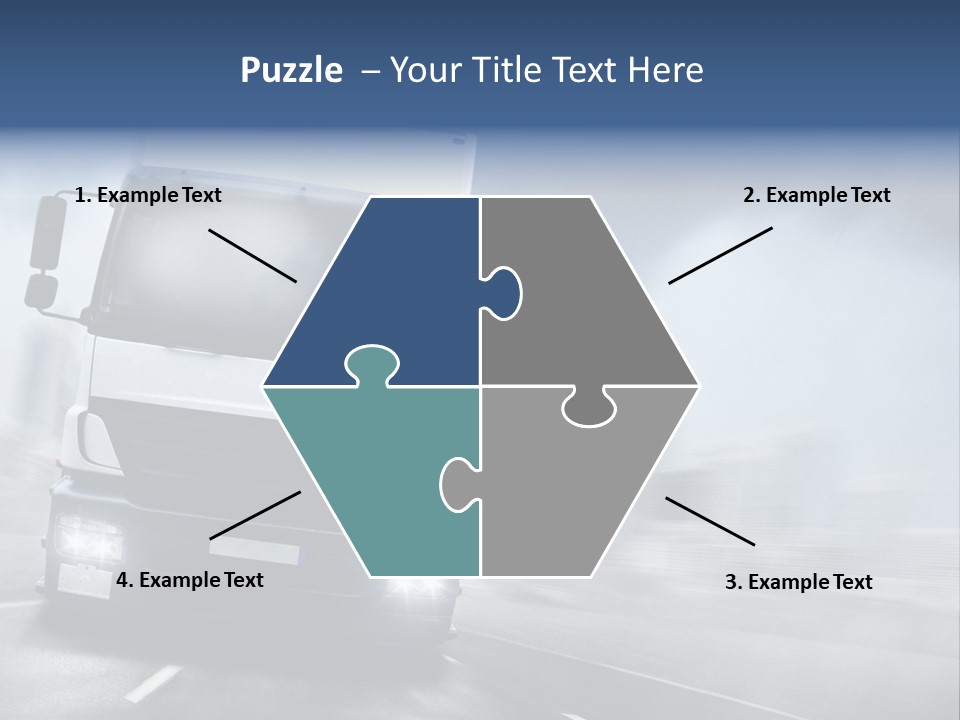 Toll Transport Itinerary PowerPoint Template