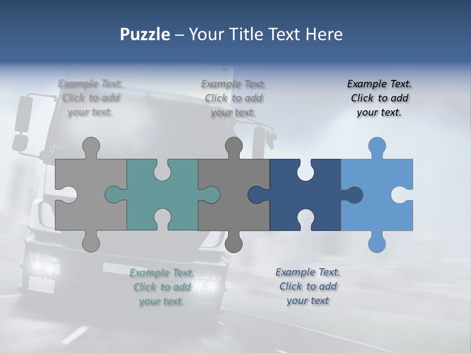 Toll Transport Itinerary PowerPoint Template