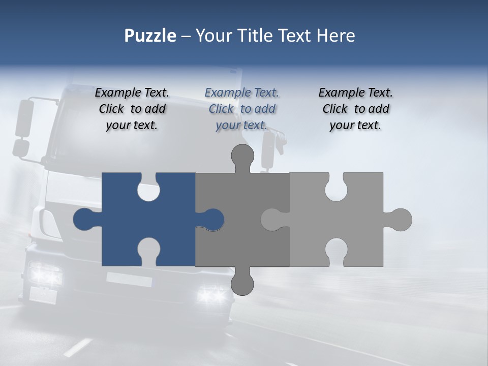 Toll Transport Itinerary PowerPoint Template