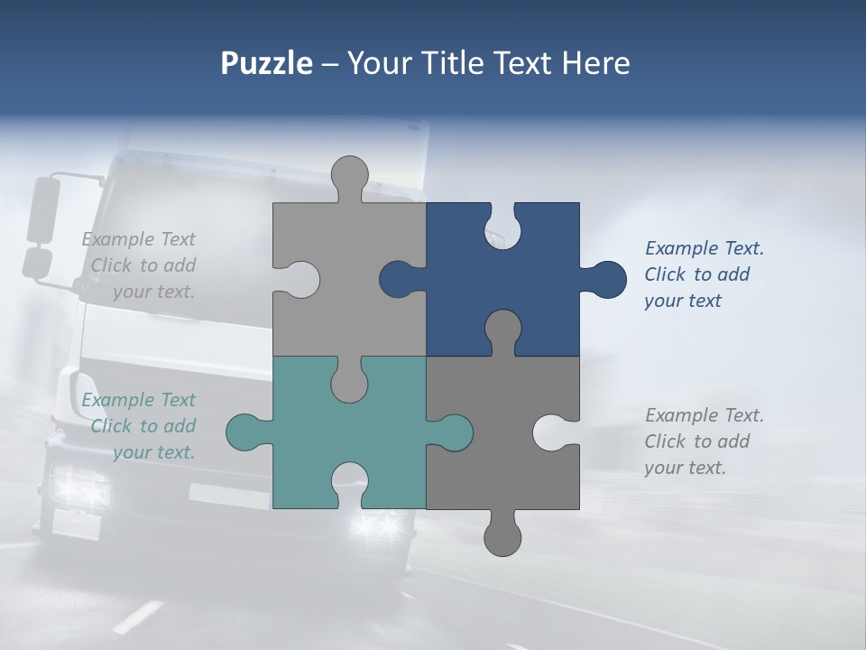 Toll Transport Itinerary PowerPoint Template