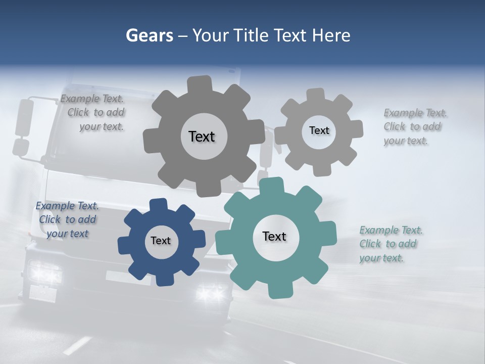Toll Transport Itinerary PowerPoint Template
