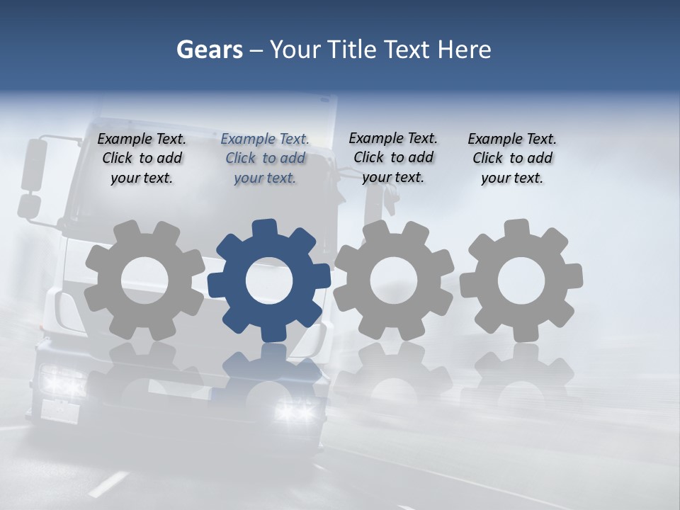 Toll Transport Itinerary PowerPoint Template