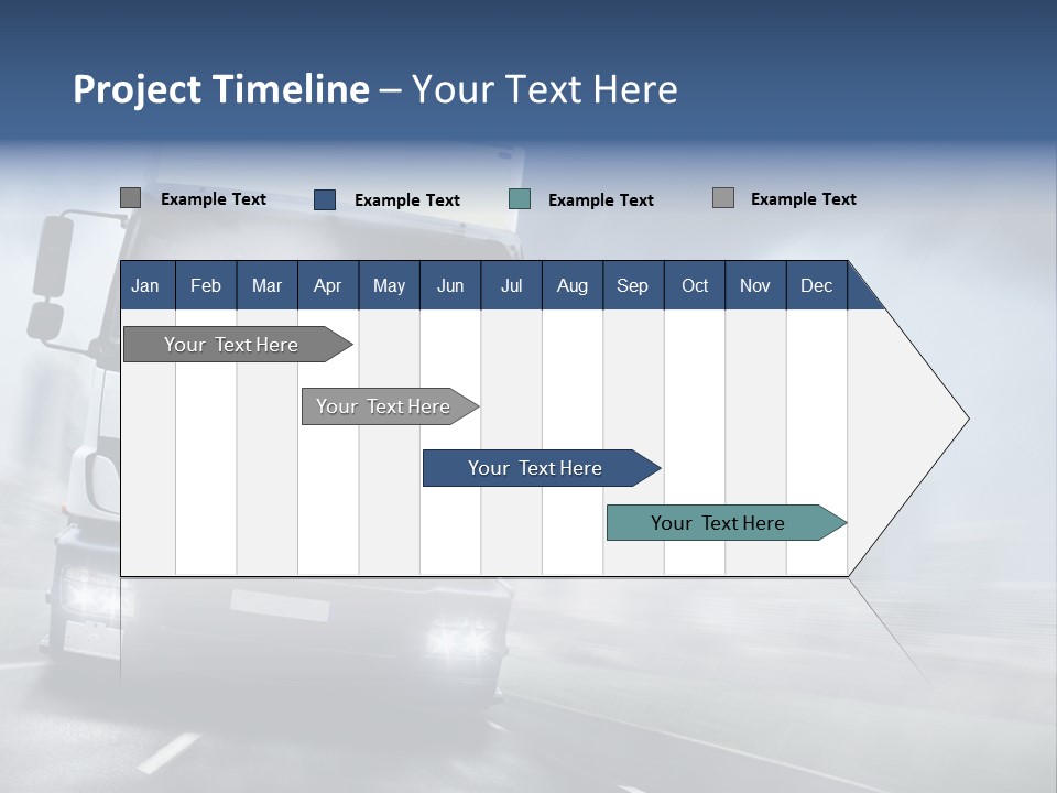 Toll Transport Itinerary PowerPoint Template