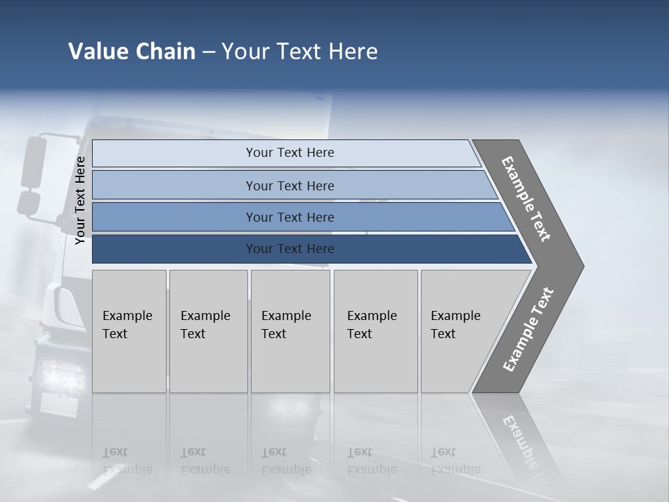 Toll Transport Itinerary PowerPoint Template