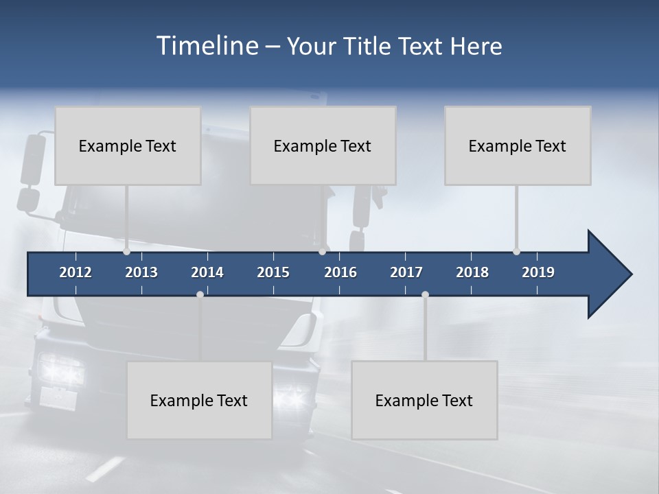Toll Transport Itinerary PowerPoint Template