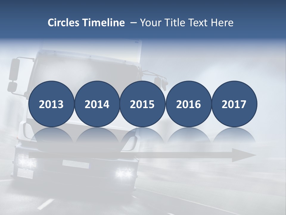 Toll Transport Itinerary PowerPoint Template